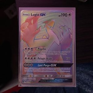 Rainbow full art secret rare lugia gx